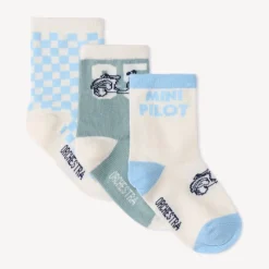 Lot de 3 paires de chaussettes motifs scooter pour bébé garçon