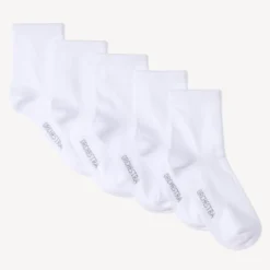 Lot de 5 paires de chaussettes unies pour garçon