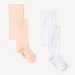 Lot de 2 paires de collants épais pour bébé fille