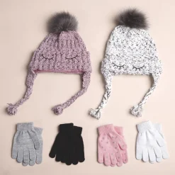 Lot de 2 paires de gants en tricot