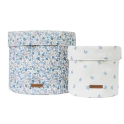 Lot de 2 panier de rangement Tiny Flowers