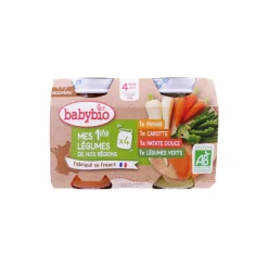 Lot de 4 petits pots Mes 1ers légumes de nos régions 130g
