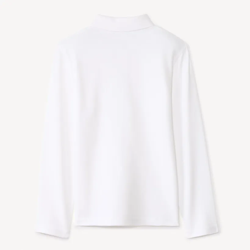 Lot de 2 polos manches longues unis pour garçon