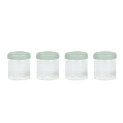 Lot de 4 pots de conservation en verre - 220 ml
