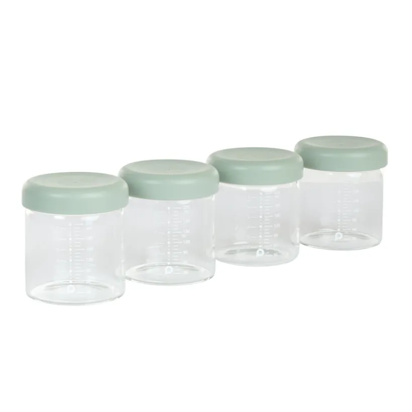 Lot de 4 pots de conservation en verre - 220 ml