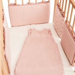 Lot de 5 protèges barreaux modulables Promenade Bucolique rose