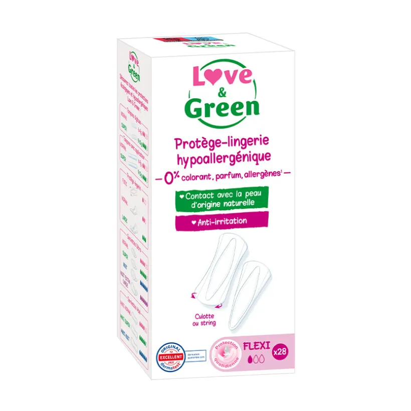 Lot de 28 protège-slips hypoallergéniques Flexi