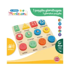 Lot de 3 puzzles géométriques