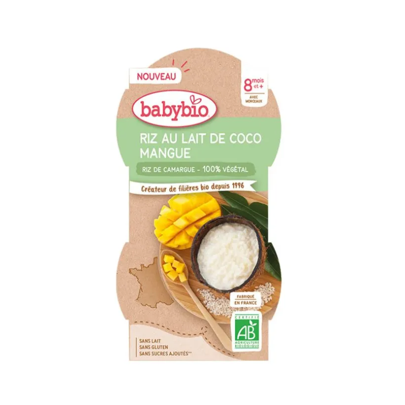 Lot de 2 riz au lait de coco / mangue - 2 x 100 g