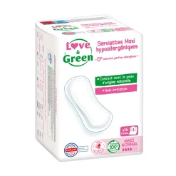 Lot de 16 serviettes maxi normal sans ailettes