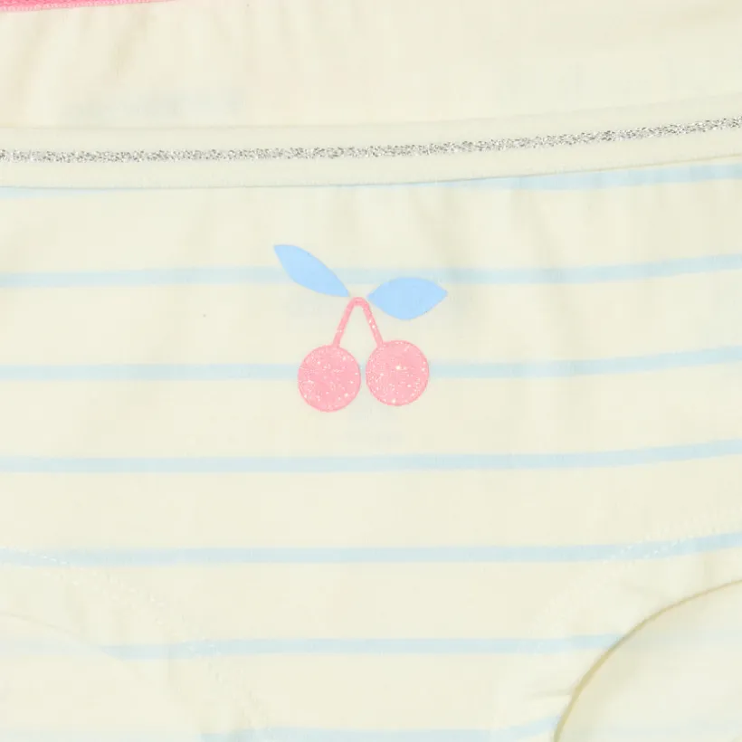 Lot de 4 shorties cerises fantaisie pour fille
