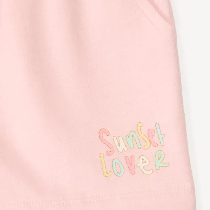 Lot de 4 shorts en molleton imprimé fantaisie pour fille