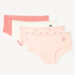 Lot de 4 shortys fantaisies pour fille