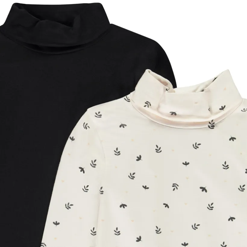 Lot de 2 sous-pulls à col roulé pour fille