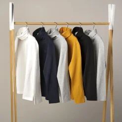 Lot de 2 sous-pulls col roulé pour enfant garçon