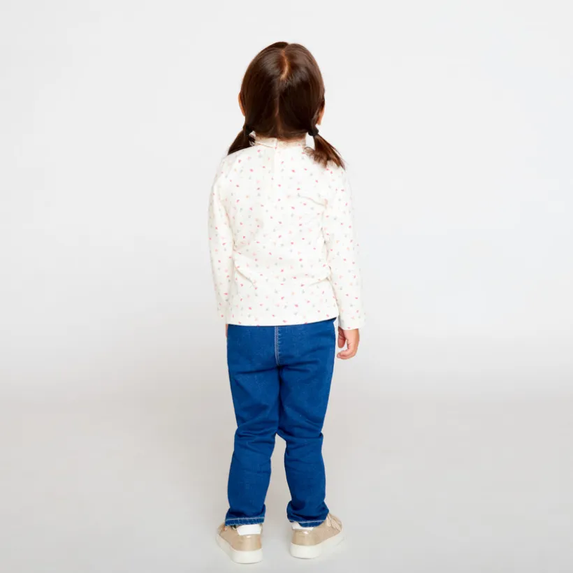 Lot de 2 sous-pulls à col roulé pour bébé fille