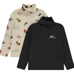 Lot de 2 sous-pulls fantaisie à col roulé pour garçon