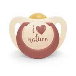 Lot de 2 sucettes caoutchouc For Nature 0-6M terracotta