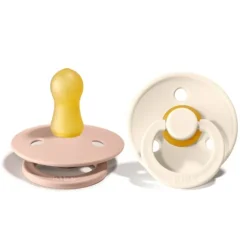 Lot de 2 sucettes colour 0-6 mois - Blush/Ivory