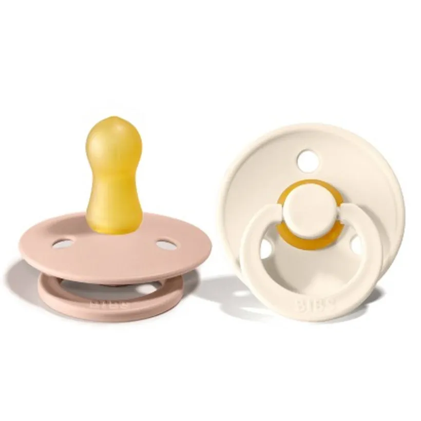 Lot de 2 sucettes colour 0-6 mois - Blush/Ivory