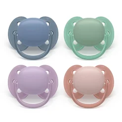 Lot de 2 sucettes silicone 6-18M Ultra Soft unies (lot aléatoire)