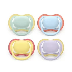 Lot de 2 sucettes silicone 0-6M Ultra Air unies (lot aléatoire)