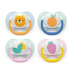 Lot de 2 sucettes silicone 0-6M Ultra Air décorées (lot aléatoire)