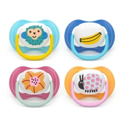 Lot de 2 sucettes silicone 6-18M Ultra Air décorées (lot aléatoire)