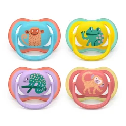 Lot de 2 sucettes silicone 18M+ Ultra Air décorées (lot aléatoire)