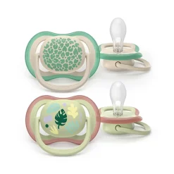 Lot de 2 sucettes silicone 6-18M Ultra Air décorées