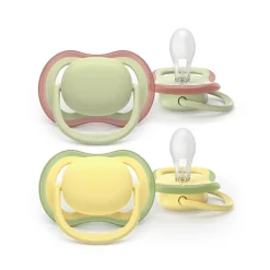Lot de 2 sucettes silicone 18M+ Ultra Air unies