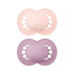 Lot de 2 sucettes silicone Original 6M+ tendance (modèle aléatoire)
