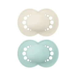 Lot de 2 sucettes silicone Original 18M+ tendance (modèle aléatoire)