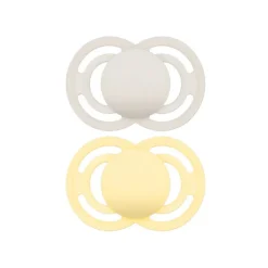 Lot de 2 sucettes silicone Perfect 18M+ tendance (modèle aléatoire)