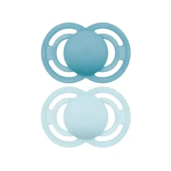 Lot de 2 sucettes silicone Perfect 18M+ tendance (modèle aléatoire)