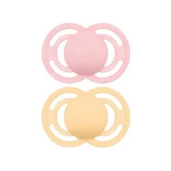 Lot de 2 sucettes silicone Perfect 18M+ tendance (modèle aléatoire)