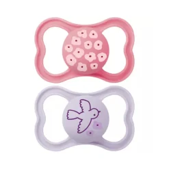 Lot de 2 sucettes silicone Suprême 18M+ (modèle aléatoire)