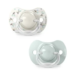 Lot de 2 sucettes silicone SX Pro 0-6M Birdies vert