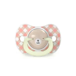 Lot de 2 sucettes silicone SX Pro 6-18M Wild&Free jour/nuit rose