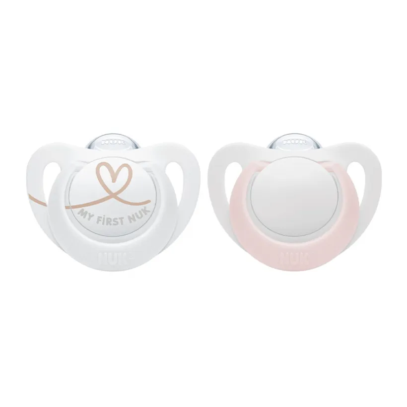 Lot de 2 sucettes Starlight 0-2M rose