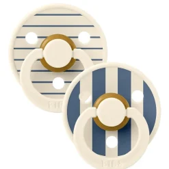 Lot de 2 sucettes Studio Colour Taille1 0-6 mois - Ivory / Steel Blue Mix