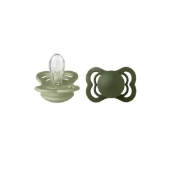 Lot de 2 sucettes supreme taille 1 0-6 mois - Ivory/Sage