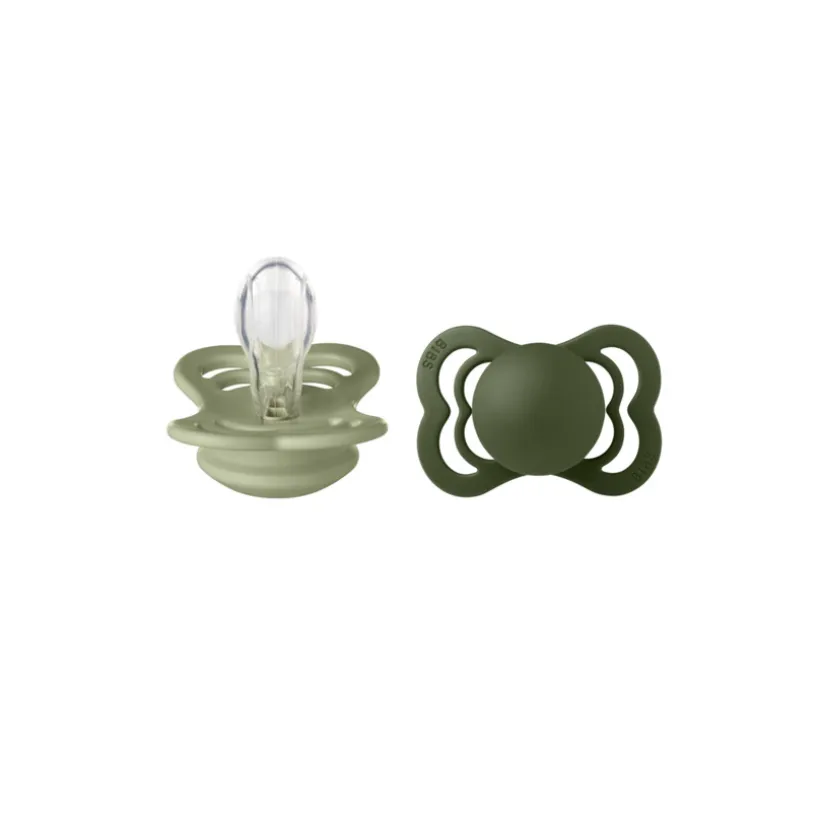 Lot de 2 sucettes supreme taille 1 0-6 mois - Ivory/Sage
