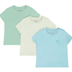 Lot de 3 t-shirts manches courtes unis pour bébé garçon