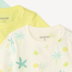 Lot de 3 t-shirts manches courtes fantaisie pour bébé garçon