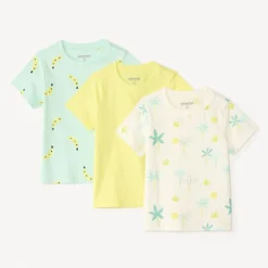 Lot de 3 t-shirts manches courtes fantaisie pour bébé garçon