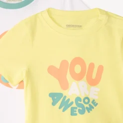 Lot de 4 t-shirts manches courtes fantaisie pour bébé garçon