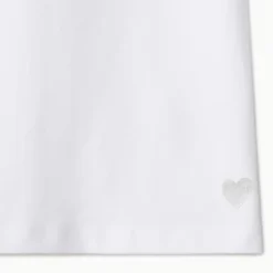 Lot de 3 t-shirts manches courtes unis à foil print cœur pour fille