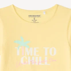 Lot de 4 t-shirts manches courtes fantaisie pour fille
