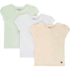 Lot de 3 t-shirts manches courtes unis pour fille